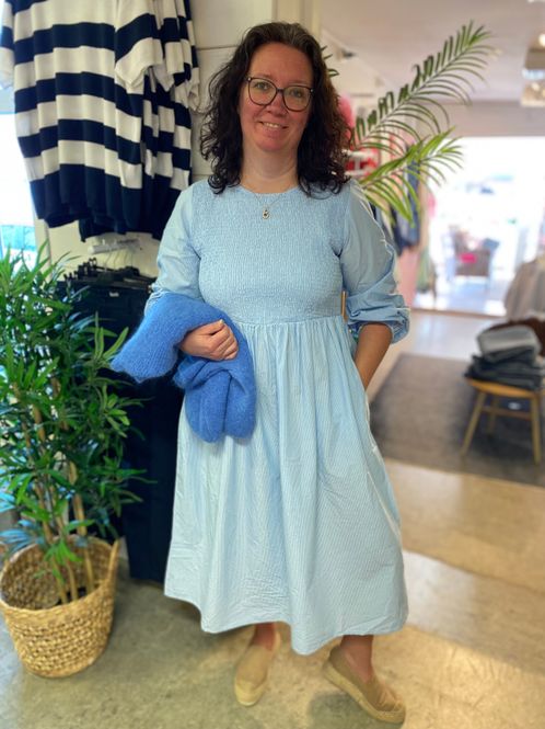 Hovedbilde KA Mona White/light blue stripete