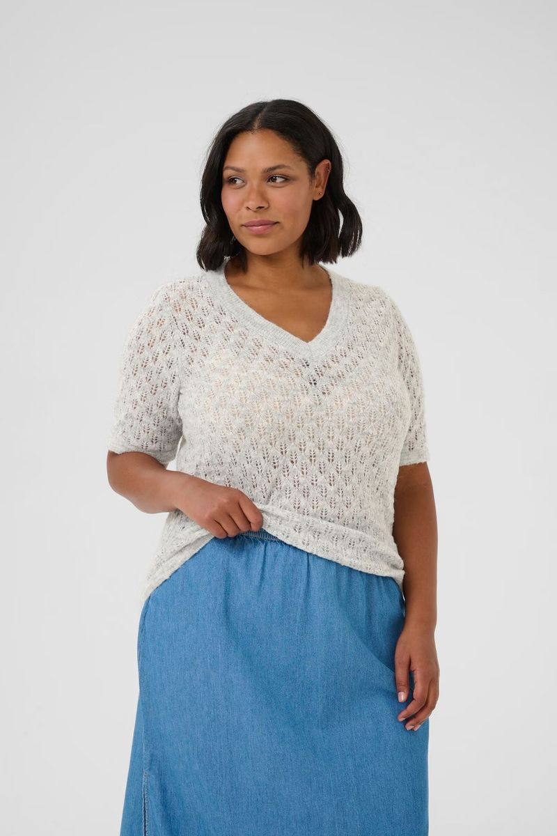 KC Loura Pullover, Light grey melange