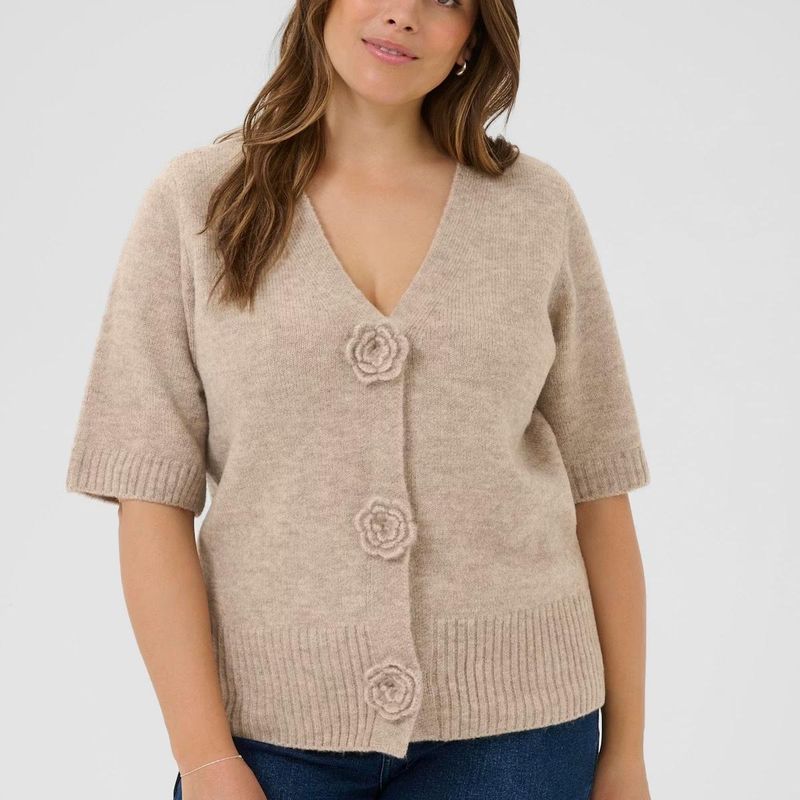 KC Rosa Cardigan, Feather Gray Melange