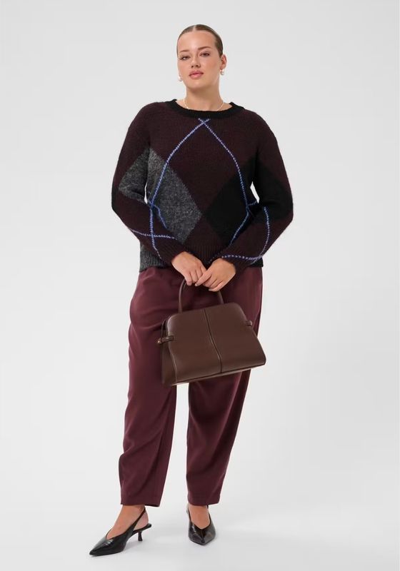 KCkit Pullover Dark grey melange/Fudge