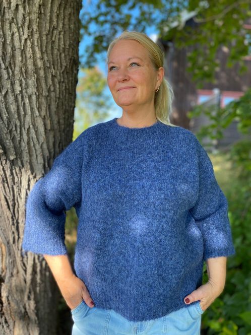 Hovedbilde BY Nyla Pullover, Blue Melange