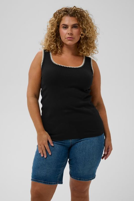 KC Carina Tank topp, Black deep