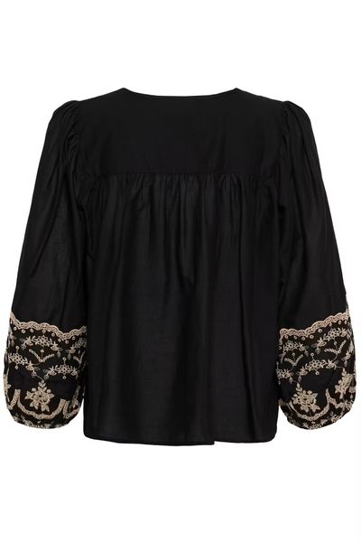 Hovedbilde KA Kis bluse, Black deep/beige