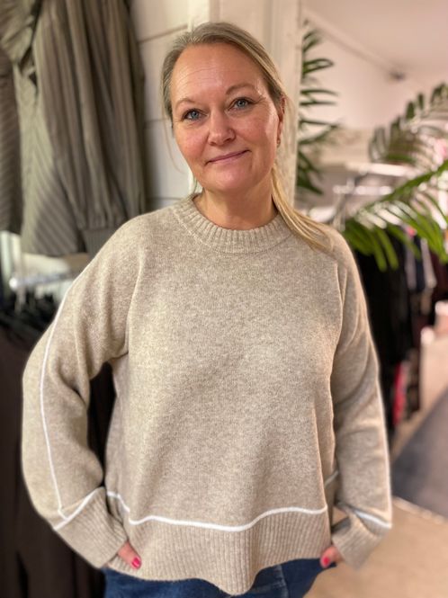 Hovedbilde KA Jinie Knit Pullover, Feather Gray Melange