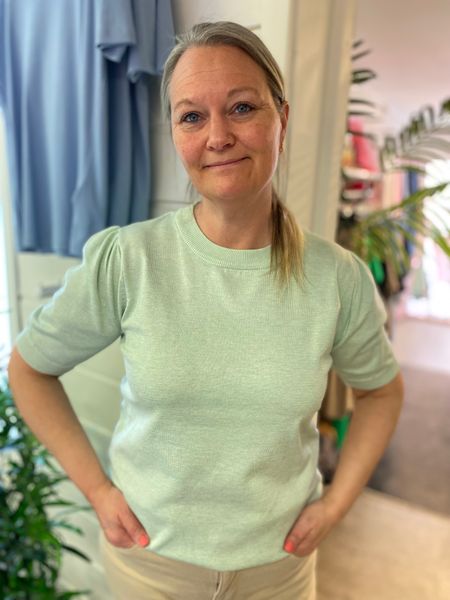 Hovedbilde Mila SZ Pullover, kort erme, pastell grønn