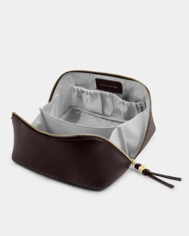 SOHO Make Up Bag, Large, Bitter Chocolate