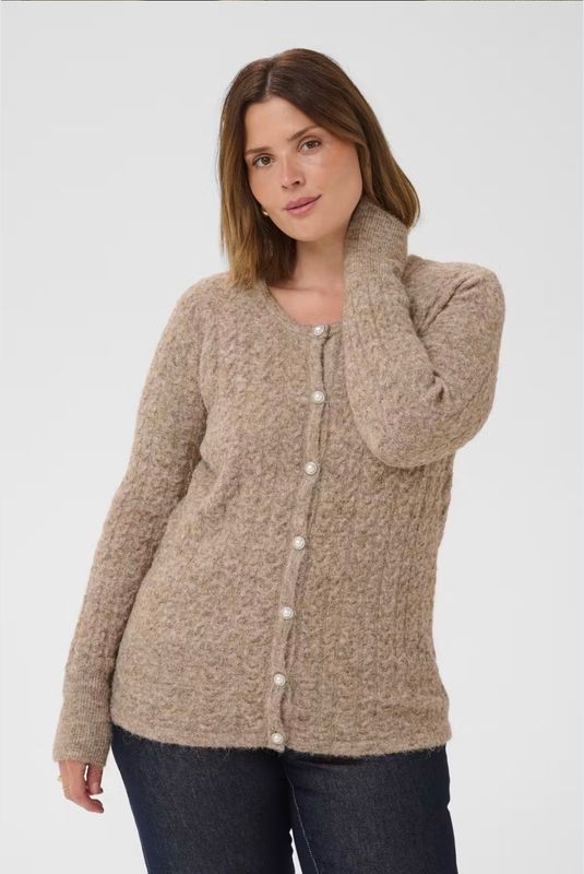 KC malina cardigan - beige melange