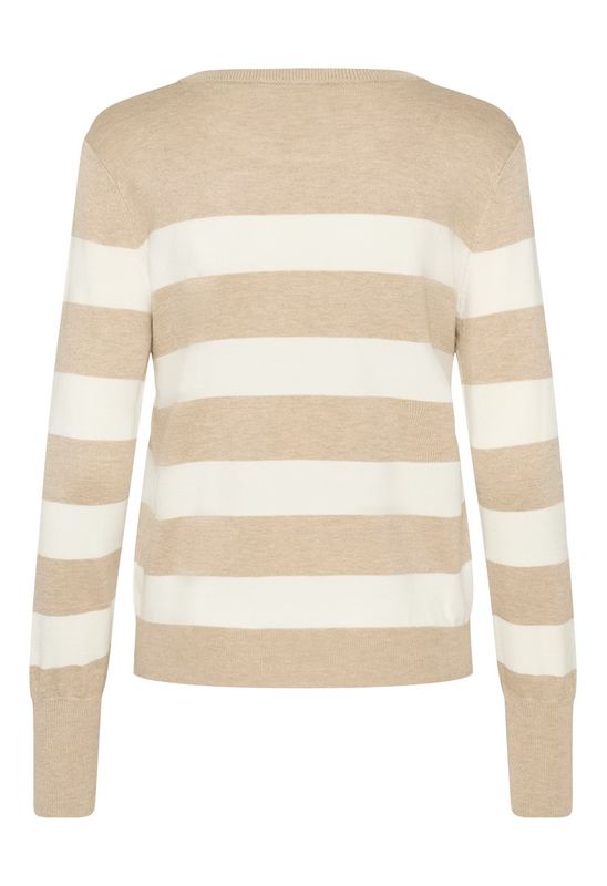 KAlizza Pullover, Feather grey/chalk stripete