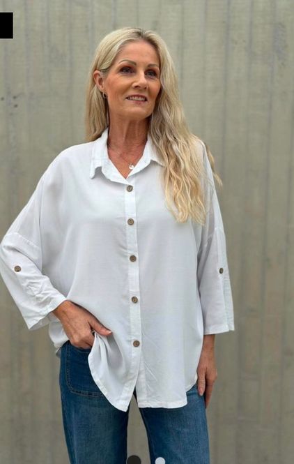 Hovedbilde Viskosebluse - hvit